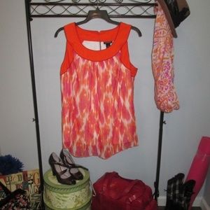 Lane Bryant Plus Tank Pretty Orange/Pink 18/20